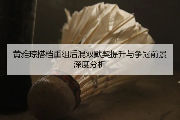 黄雅琼搭档重组后混双默契提升与争冠前景深度分析